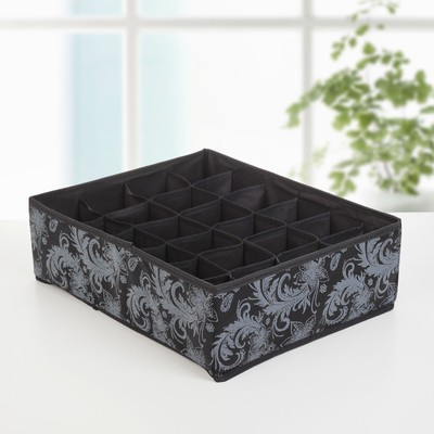 Органайзер для хранения белья Доляна «Пейсли», 24 отделения, 38×30×12 см