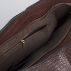 Сумка женская, отдел на молнии с перегородкой, цвет коричневый - Фото 5