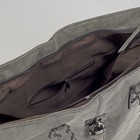 Сумка женская, отдел на молнии с перегородкой, цвет серый - Фото 5