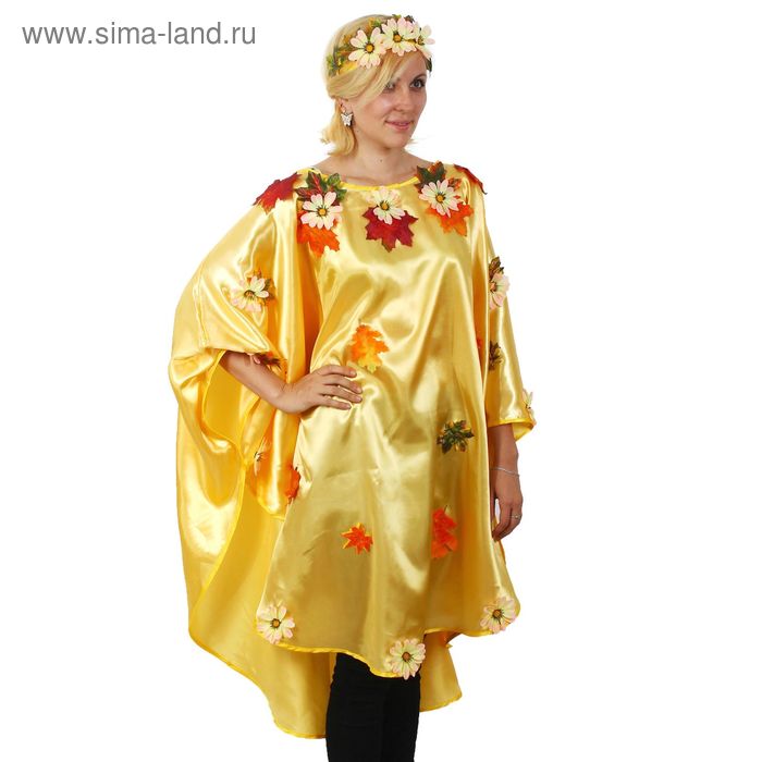 Карнавальный костюм "Осень" с венком - Фото 1