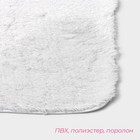 Коврик Доляна «Пушистик», 40×60 см, белый - Фото 3