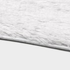 Коврик для ванной прямоугольный Доляна «Пушистик», 40×60 см, цвет белый - фото 8290130