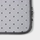 Коврик для ванной Доляна «Пушистик», 40×60 см, цвет серый - Фото 3