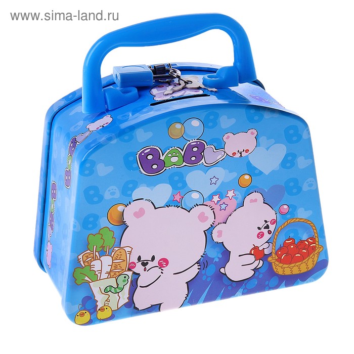 Копилка "Сумка ясли" 15х11,5х7,5 см МИКС - Фото 1