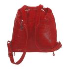 Рюкзак-сумка на молнии, 1 отдел с перегородкой, 1 наружный карман, красный - Фото 4