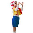 Карнавальный костюм «Буратино», 5-7 лет, колпак, курточка, шарфик, бриджи, рост 122-134 см - фото 24449814