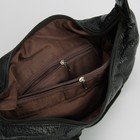 Сумка женская на молнии, отдел с перегородкой, 4 наружных кармана, цвет чёрный - Фото 5