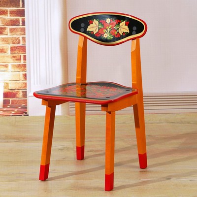 Стул детский «Хохломская роспись», высота сиденья 30 см, 2 р.к, высшая категория