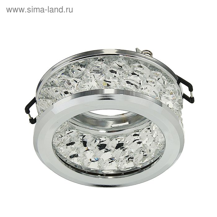 Светильник потолочный Linvel V 709 CH/CL, для лампы MR16, 50 Вт, 85мм неповоротный, хром - Фото 1