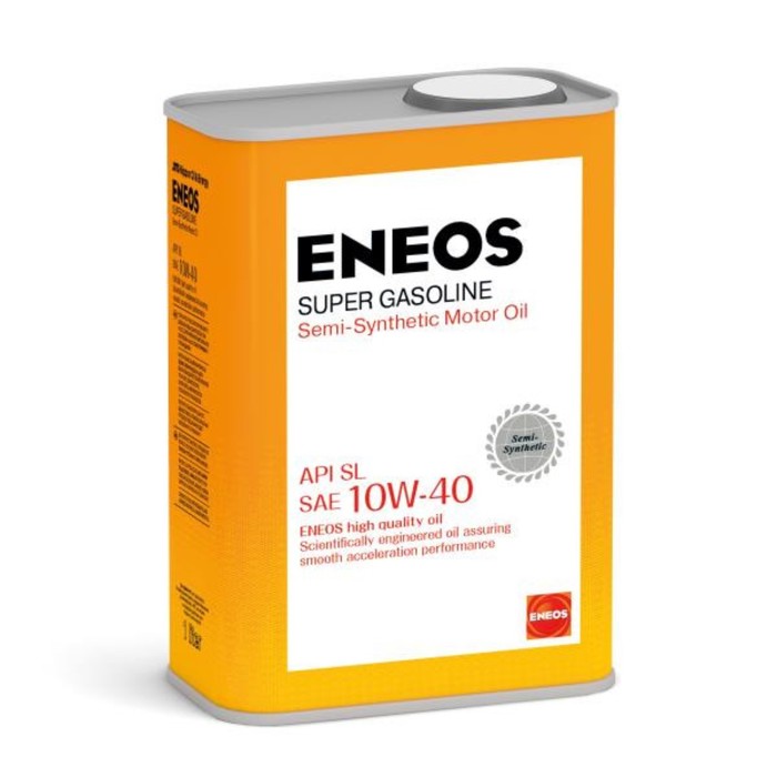 Масло моторное ENEOS SL 10W-40, полусинтетическое, 1 л - Фото 1