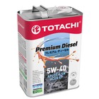 Масло моторное Totachi Premium Diesel, CJ-4/SN 5W-40, синтетическое, 4 л - фото 306823593