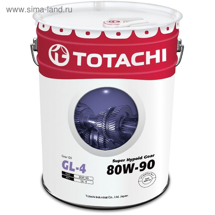 Масло трансмиссионное Totachi Super Hypoid Gear GL-4 80W-90, 20 л - Фото 1