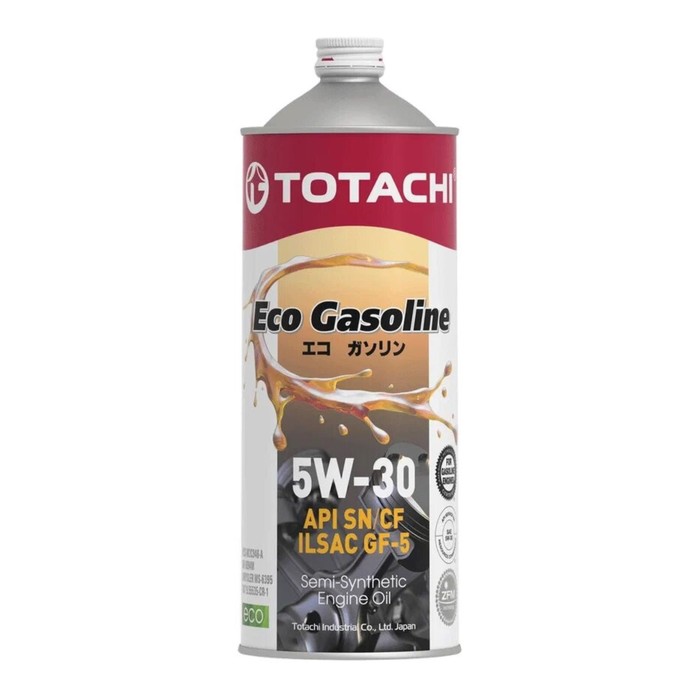Масло моторное Totachi Eco Gasoline, SN/CF 5W-30, полусинтетическое, 1 л - Фото 1