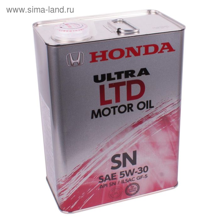 Масло моторное Honda 5W-30 ULTRA LTD, 4 л - Фото 1