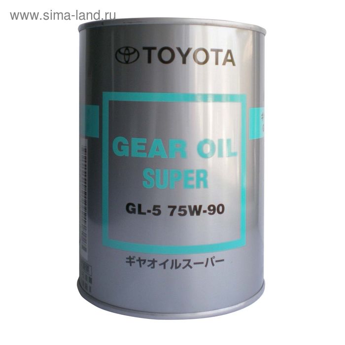 Масло трансмиссионное Toyota GEAR OIL SUPER GL-5 75W-90, 1 л - Фото 1