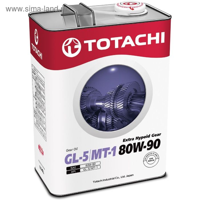 Трансмиссионное масло Totachi Extra Hypoid Gear GL-5/MT-1 80w-90, 4 л - Фото 1