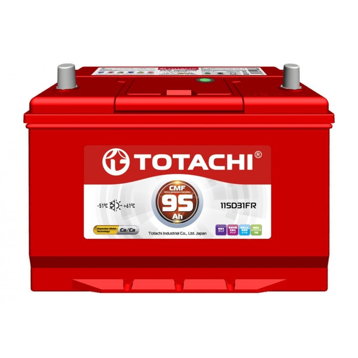 Аккумуляторная батарея Totachi CMF 115D31FR, 95 Ач, прямая полярность - Фото 1