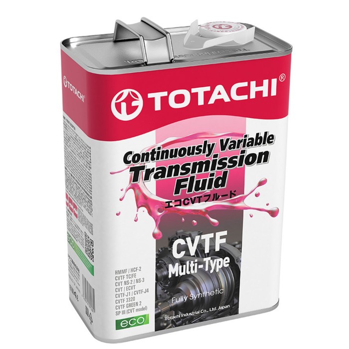 Масло трансмиссионное Totachi CVTF Multi-Type, синтетическое, 4 л - Фото 1