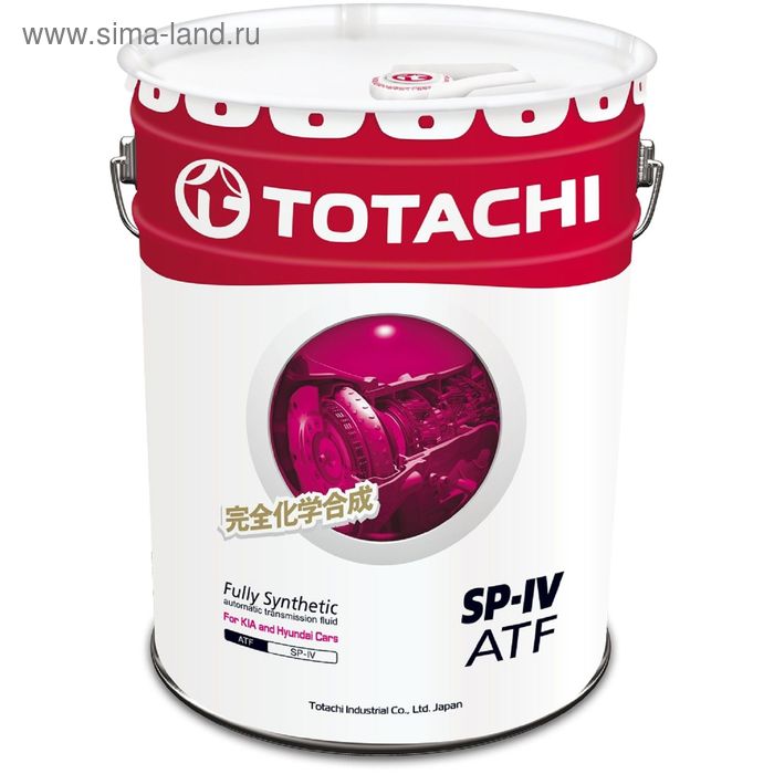 Масло трансмиссионное Totachi ATF SP-IV, синтетическое, 20 л - Фото 1