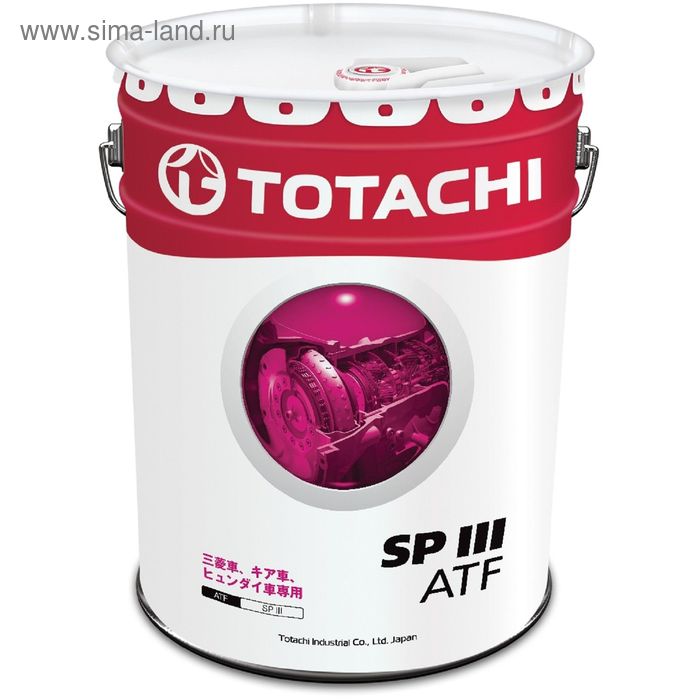 Масло трансмиссионное TotachI ATF SP III, синтетическое, 20 л - Фото 1
