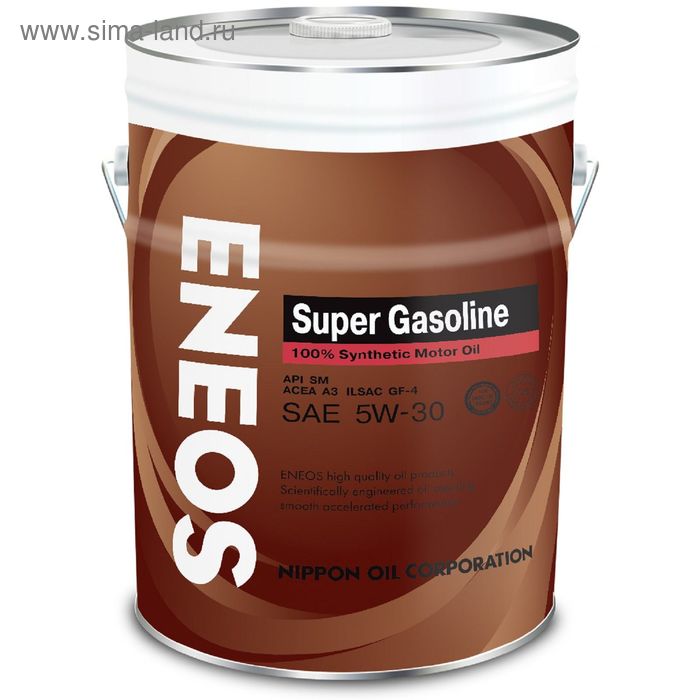 Масло моторное ENEOS Super Gasoline Synt.SM 5W-30, 20 л - Фото 1