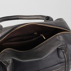 Сумка женская на молнии "Эдита", 1 отдел, 3 наружных кармана, чёрная - Фото 5