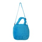 Мягкая сумочка "Цветочек" с сердечками, на синем - Фото 2