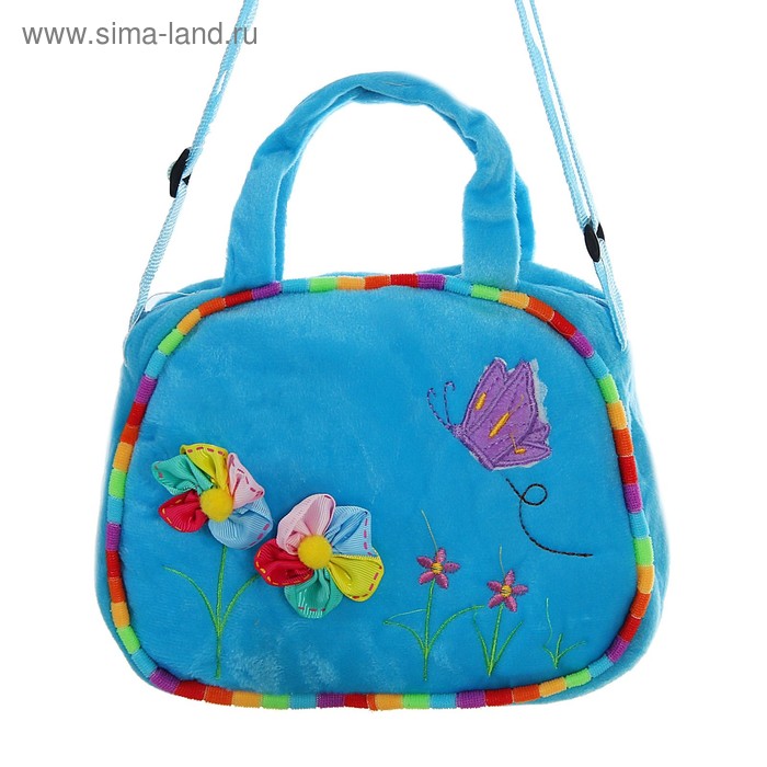 Мягкая сумочка «Цветочная поляна», цвета МИКС - Фото 1