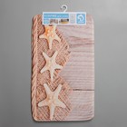 Коврик для ванной «Доляна. Морские звёзды», 74×44 см - Фото 6