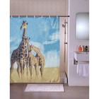 Штора для ванны Доляна «Жирафы», 180×180, полиэстер - Фото 3