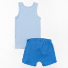 Комплект для мальчика (майка, трусы-боксеры), рост 122-128 см (64), цвет голубой (арт. CAK 3391_Д) - Фото 3