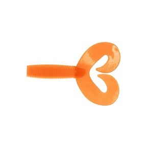 Твистер Helios Credo Double Tail Orange, 7.5 см, 7 шт. (HS-12-024)