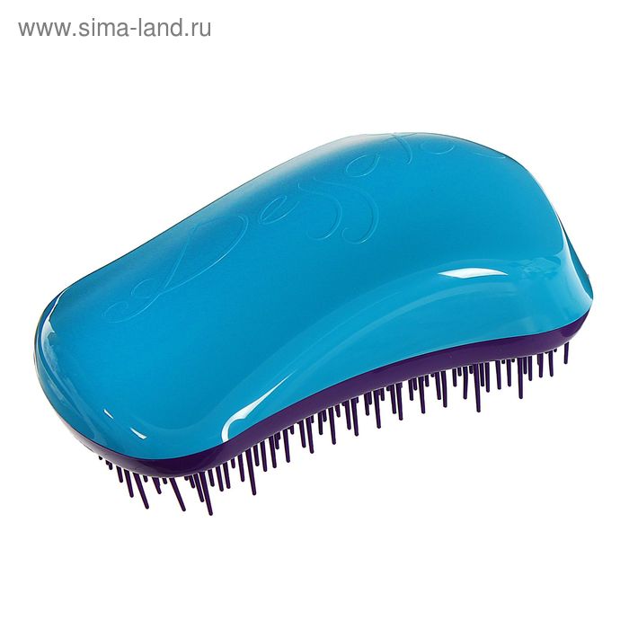 Щётка для распутывания волос, цвет бирюзовый/фиолетовый - Фото 1