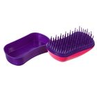 Щётка для распутывания волос, цвет фуксия/фиолетовый - Фото 2