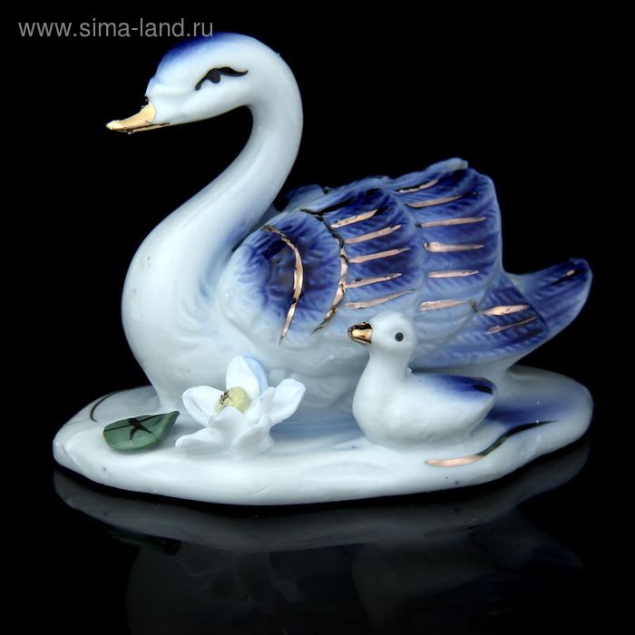 Сувенир "Лебёдушка цветная" 6,5х8 см - Фото 1