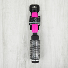 Брашинг с прорезиненной ручкой, d=3,5/4,5см, цвет чёрный/розовый - Фото 4