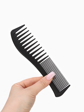 Расчёска комбинированная, 18.7 (±1) ? 5 см, чёрная (комплект 4 шт)