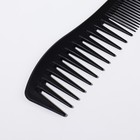 Расчёска комбинированная, 18,7 × 5 см, цвет чёрный - Фото 4