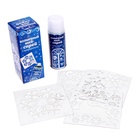 Искусственный снег спрей «Искристые снежинки», с трафаретами, белый - Фото 5