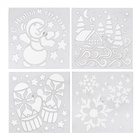 Искусственный снег спрей «С Новым годом!», с трафаретами, голубой - Фото 5