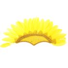 Карнавальный головной убор «Перья», на резинке, цвет жёлтый - Фото 1