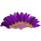 Карнавальный головной убор "Перья" на резинке, цвет фиолетовый - Фото 1