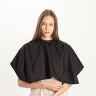 Пелерина парикмахерская, на крючках, 68 × 90 см, цвет чёрный - Фото 5