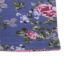 Сорочка с застёжкой, цвет синий/розовый, принт розы, рост 164, размер 42 - Фото 5