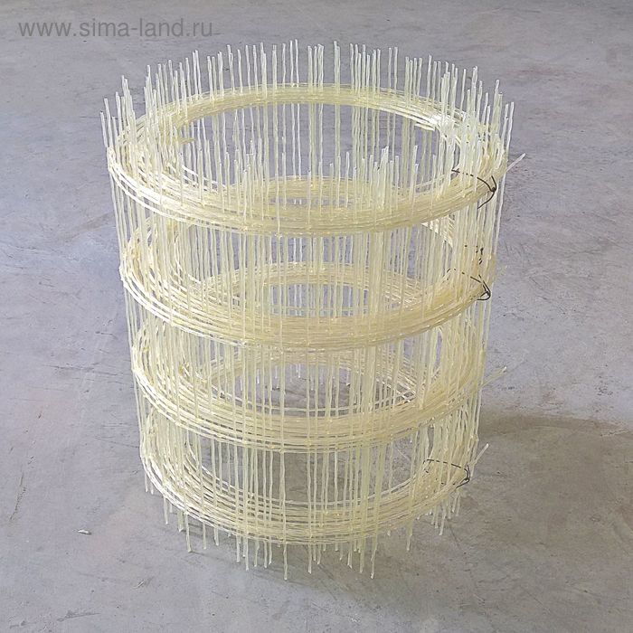 Сетка кладочная стеклопластиковая диаметр 2,5мм  20000*380 ячейка 100*100 рулон - Фото 1