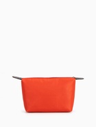 Косметичка простая на молнии, маленькая, красная - Фото 4