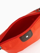 Косметичка простая на молнии, маленькая, красная - Фото 2