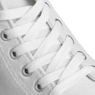 Шнурки для обуви, плоские, 9 мм, 180 см, цвет белый - Фото 1
