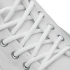 Шнурки для обуви, d = 5 мм, 120 см, пара, цвет белый - Фото 1