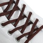 Шнурки для обуви, круглые, d = 5 мм, 160 см, пара, цвет коричневый - Фото 1